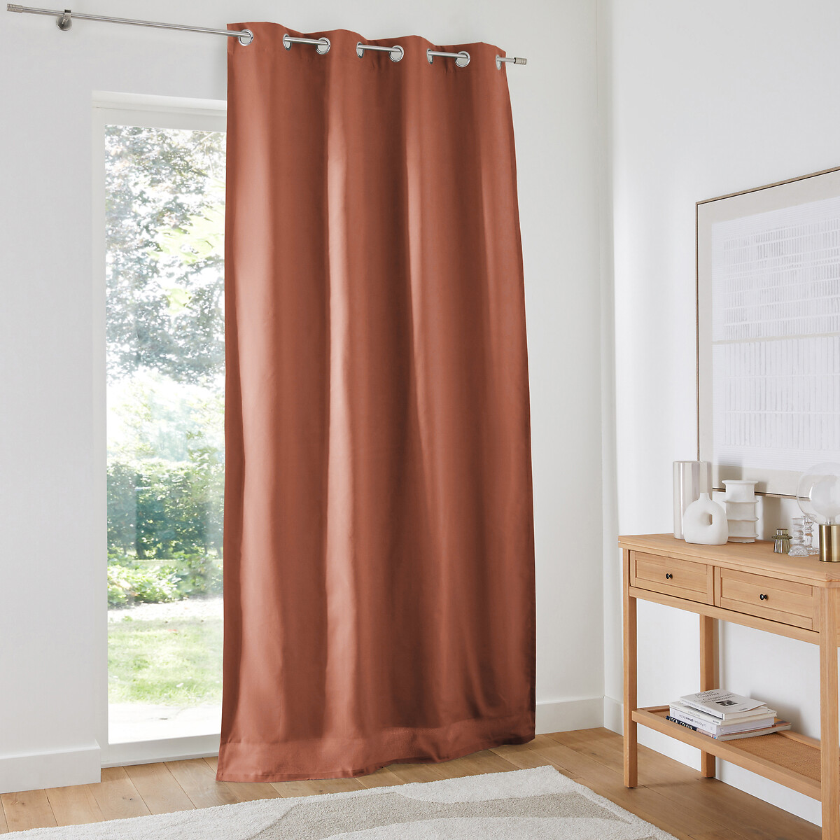 Βαμβακερή κουρτίνα συσκότισης με καψούλια 220x135 cm