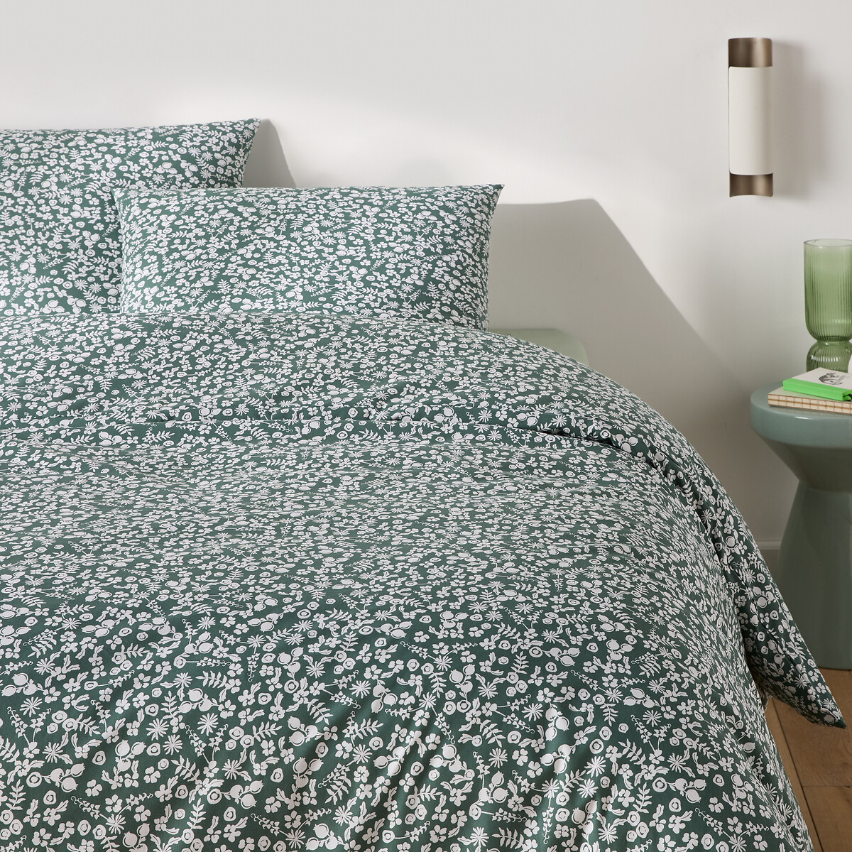 La Redoute Interieurs Βαμβακερό σετ παπλωματοθήκης με ορθογώνια μαξιλαροθήκη 140x200 cm