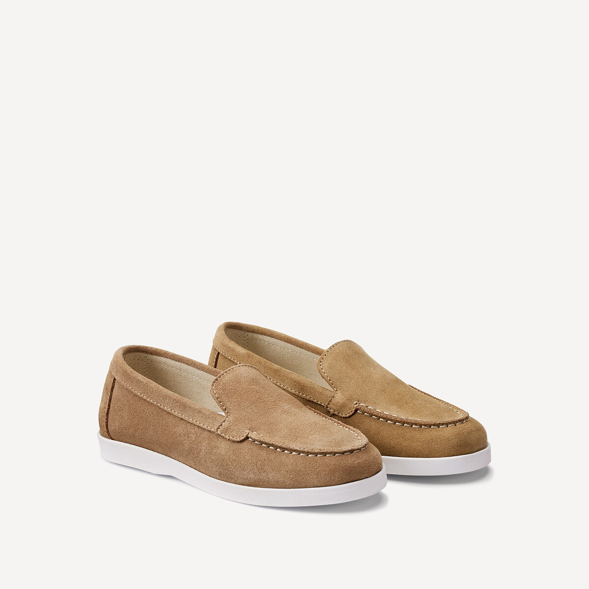 La Redoute Collections Δερμάτινα σουέτ μοκασίνια