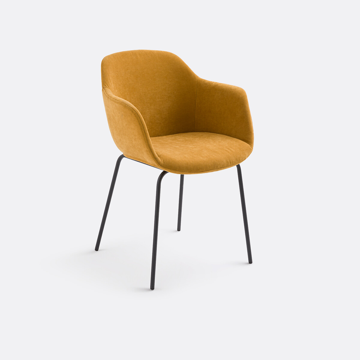 Πολυθρόνα τραπεζαρίας με ανάγλυφη ταπετσαρία Μ45xΠ55xΥ89cm