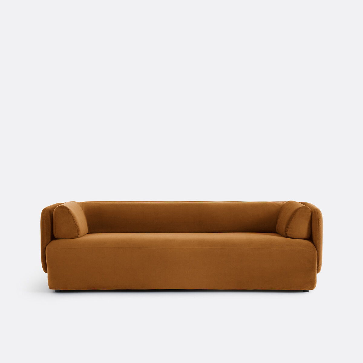 Τριθέσιος καναπές από βελούδο Μ90xΠ228xΥ72cm