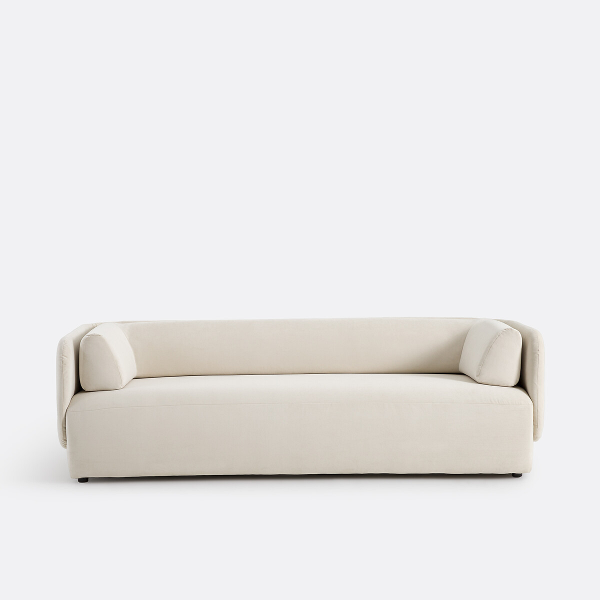 Τριθέσιος καναπές από βελούδο Μ90xΠ228xΥ72cm