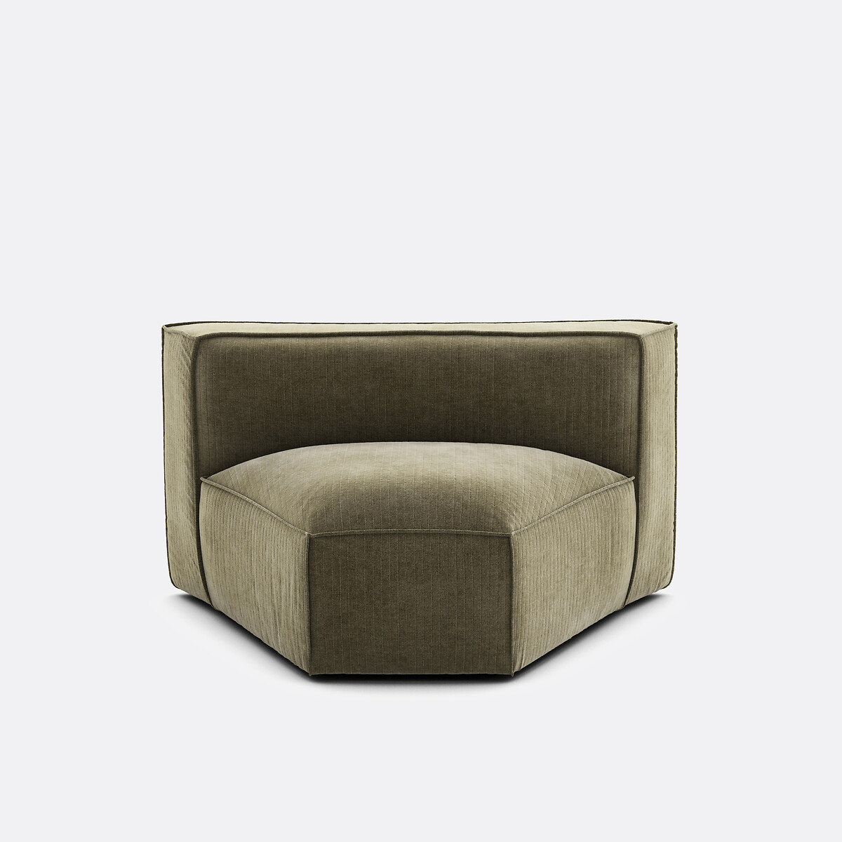 La Redoute Interieurs Γωνιακή πολυθρόνα με vintage ταπετσαρία Μ84xΠ128xΥ71cm