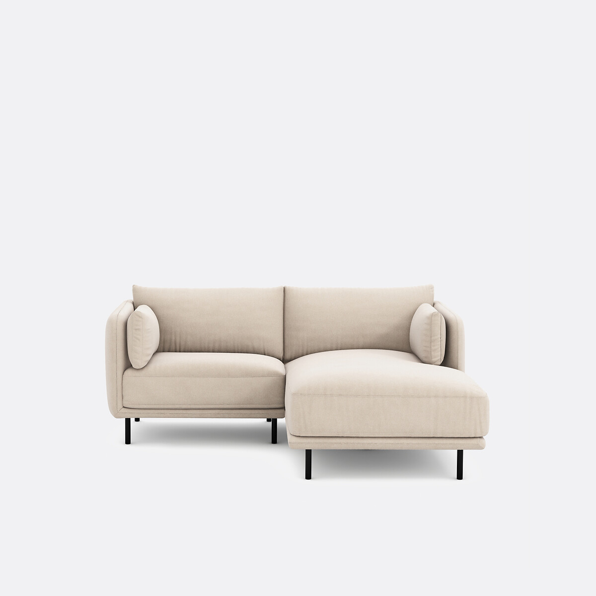 La Redoute Interieurs Γωνιακός δεξιός καναπές με ταπετσαρία ανάγλυφης ύφανσης Μ165xΠ204xΥ84cm