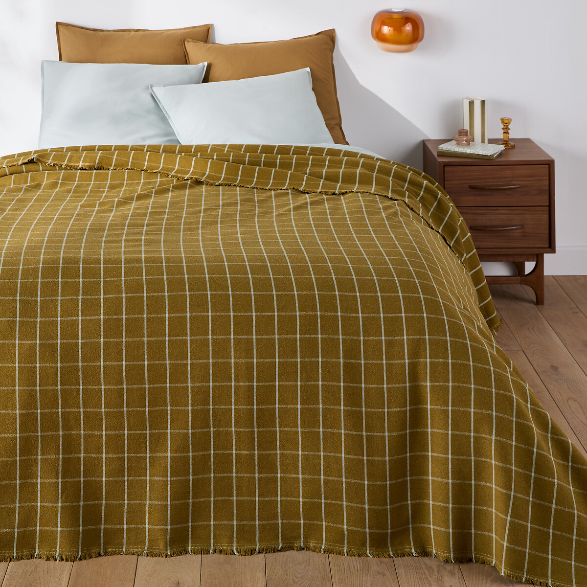 Κάλυμμα κρεβατιού από βαμβάκι λινό 180x230 cm