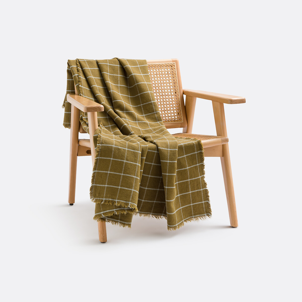 La Redoute Interieurs Ριχτάρι από βαμβάκι λινό 130x150 cm