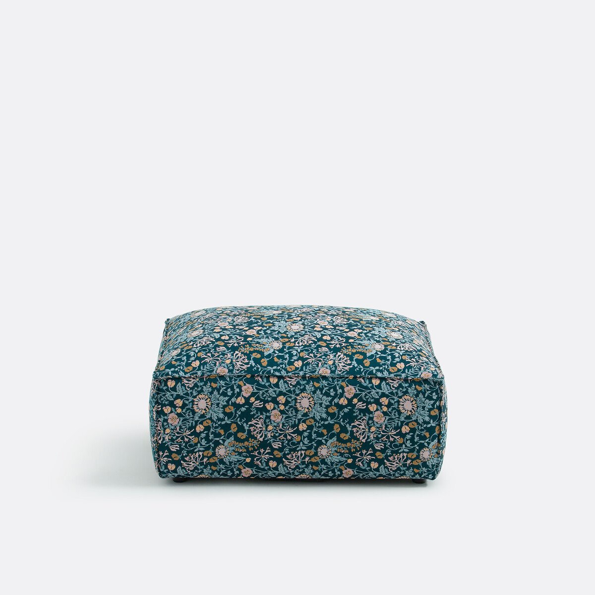 La Redoute Interieurs Ταμπουρέ σύνθεσης με ζακάρ φλοράλ ταπετσαρία Μ95xΠ80xΥ46cm
