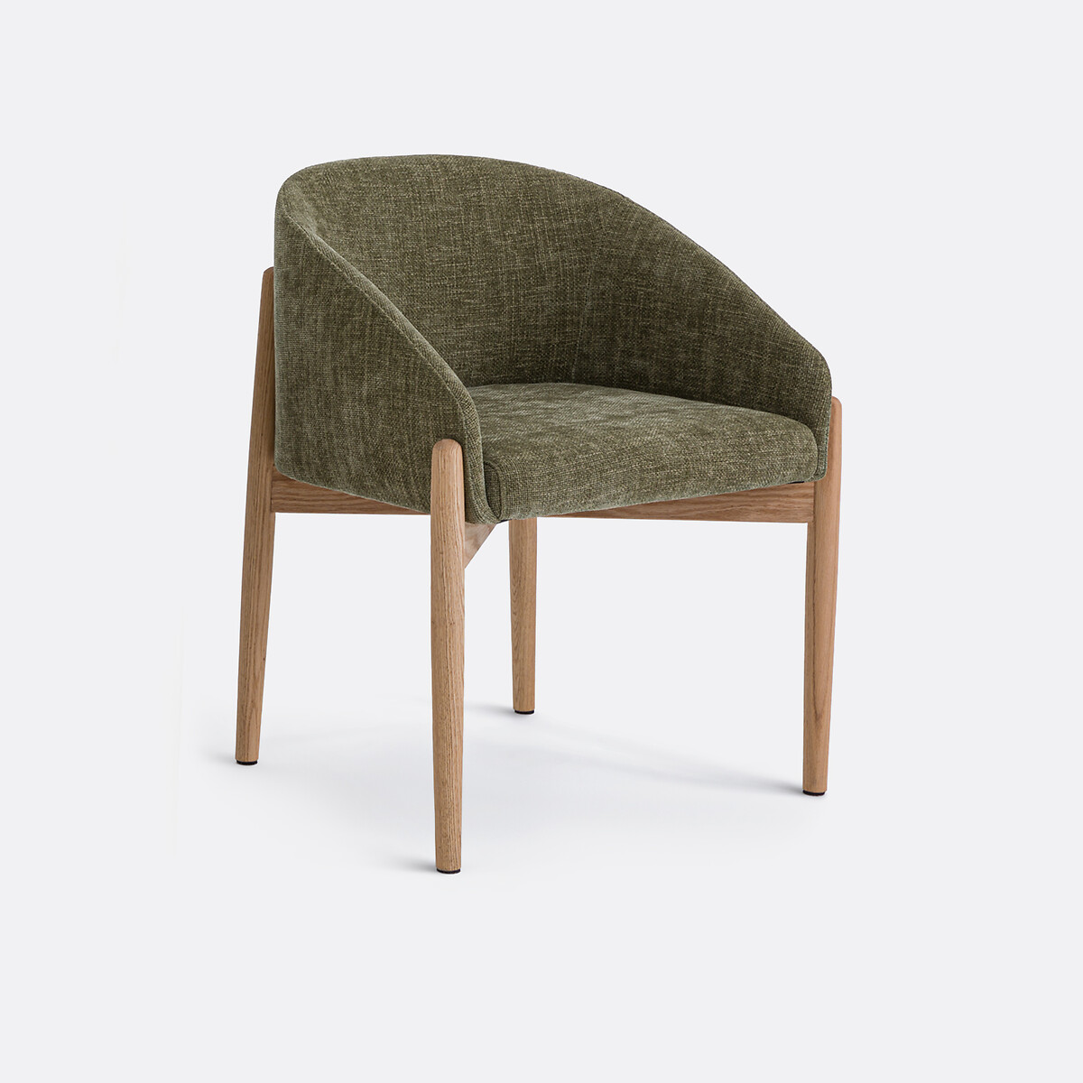 Πολυθρόνα τραπεζαρίας με ανάγλυφη ταπετσαρία Μ54xΠ58xΥ72cm