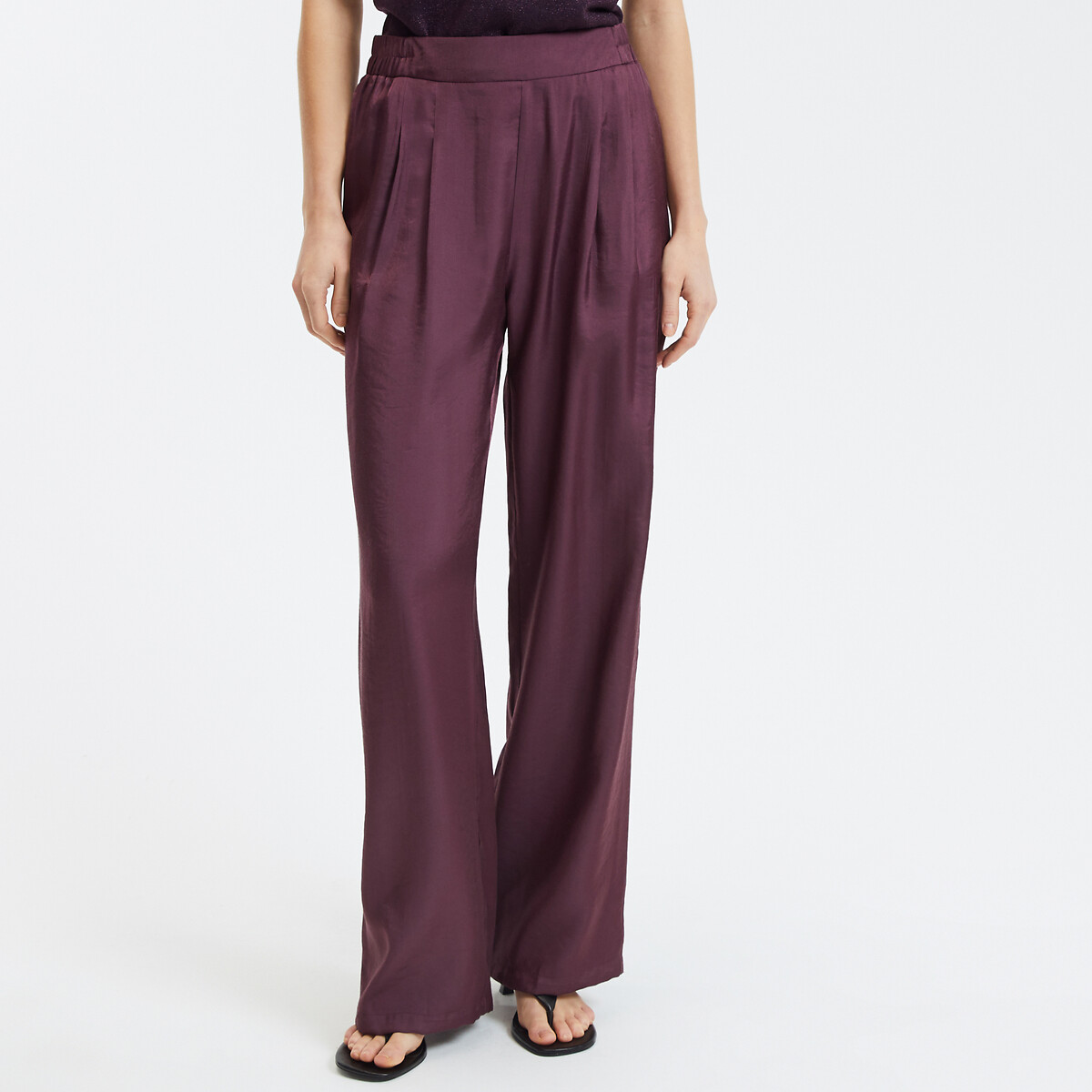 La Redoute Collections Φαρδύ παντελόνι με πένσες