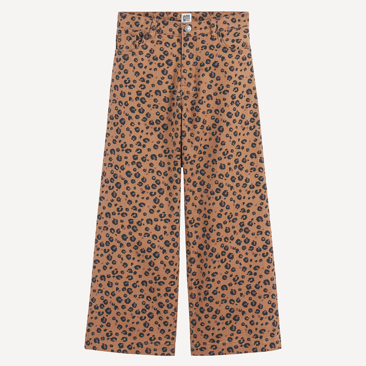 La Redoute Collections Τζιν με φαρδιά εφαρμογή και λεοπάρ μοτίβο