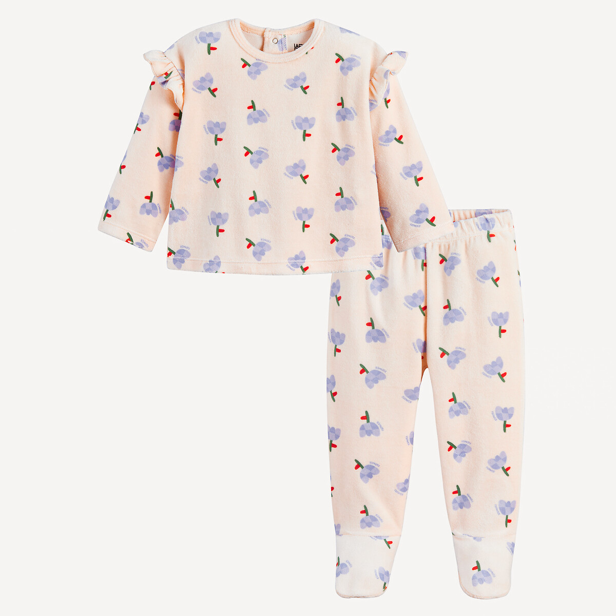 La Redoute Collections Πυτζάμα 2 τεμαχίων από βελούδο