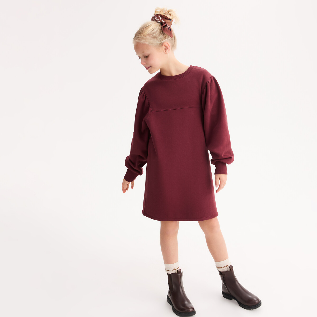 La Redoute Collections Φόρεμα φούτερ με μακριά μανίκια