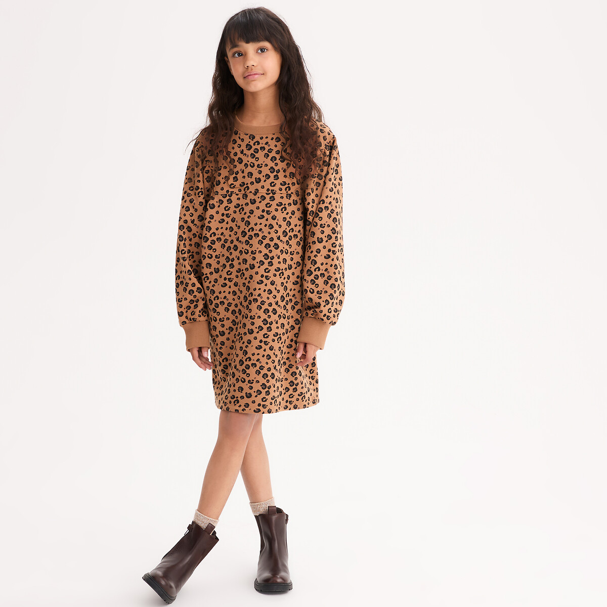 Φόρεμα φούτερ με μακριά μανίκια