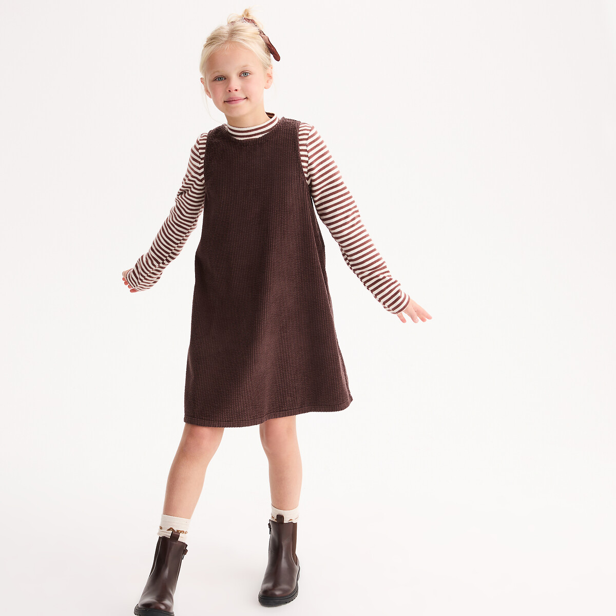 Αμάνικο φόρεμα από κοτλέ βελούδο