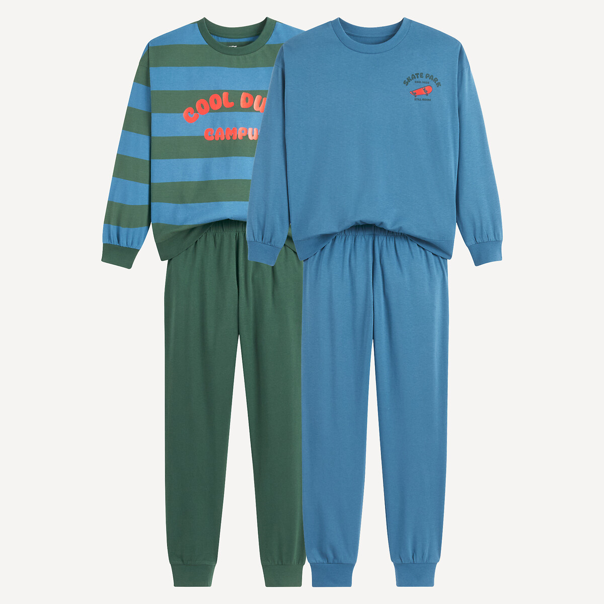 Σετ 2 πιτζάμες από βαμβακερή ζέρσεϊ