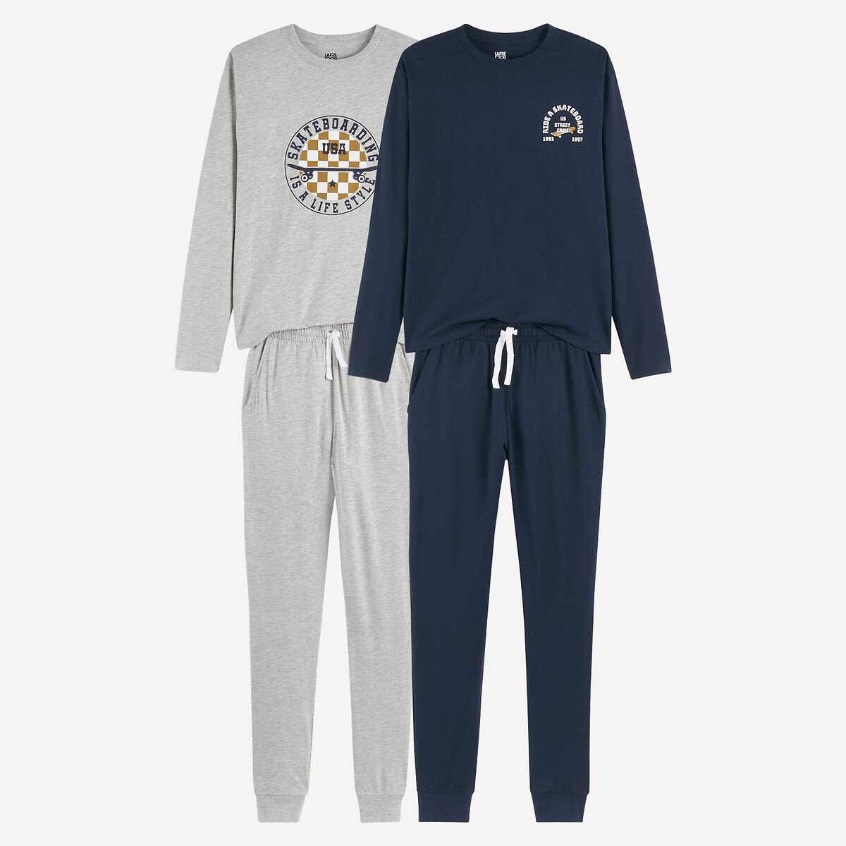 La Redoute Collections Σετ 2 πιτζάμες από βαμβακερό τζέρσεϋ