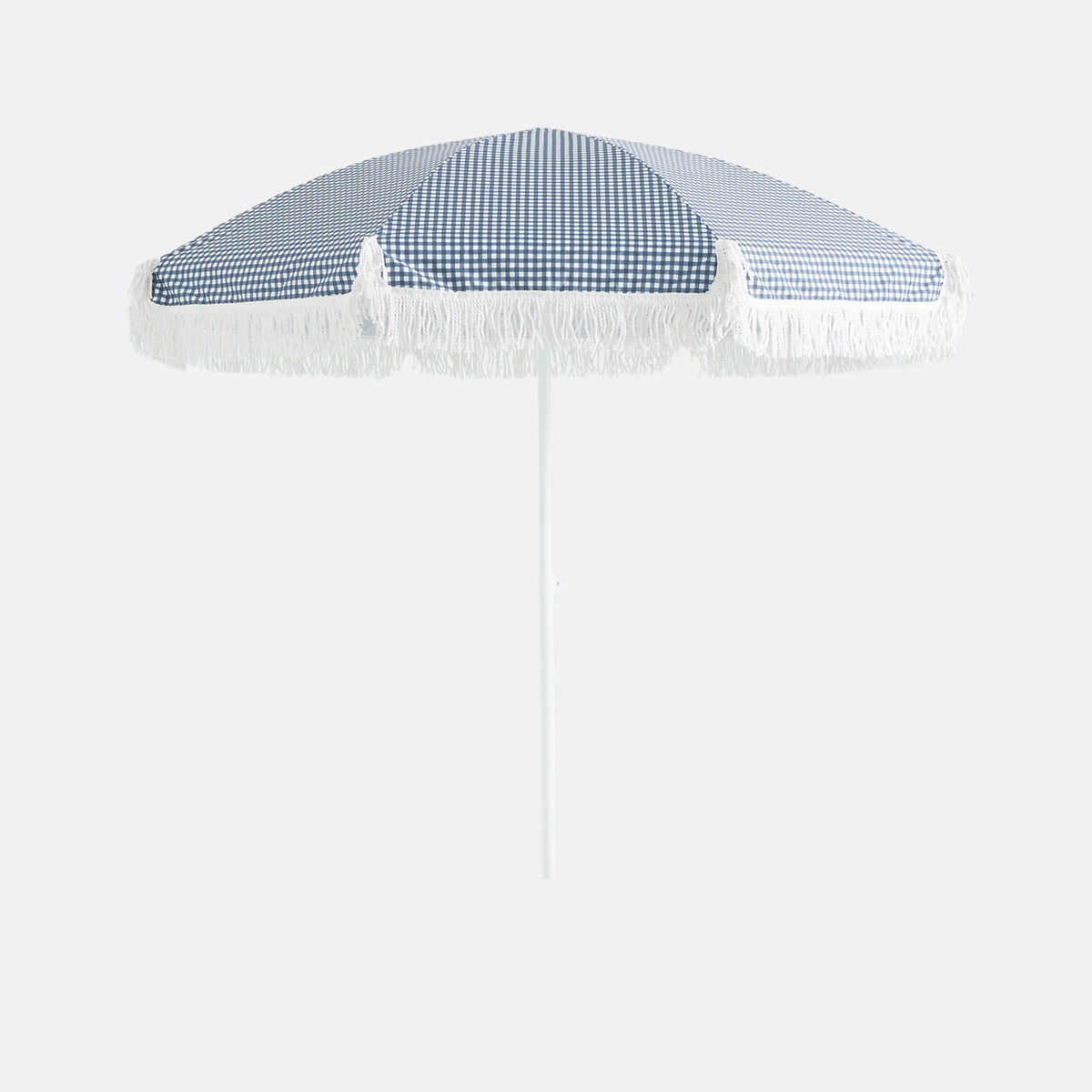 Ομπρέλα με κρόσσια και μικρά καρό Μ180xΠ180xΥ213cm