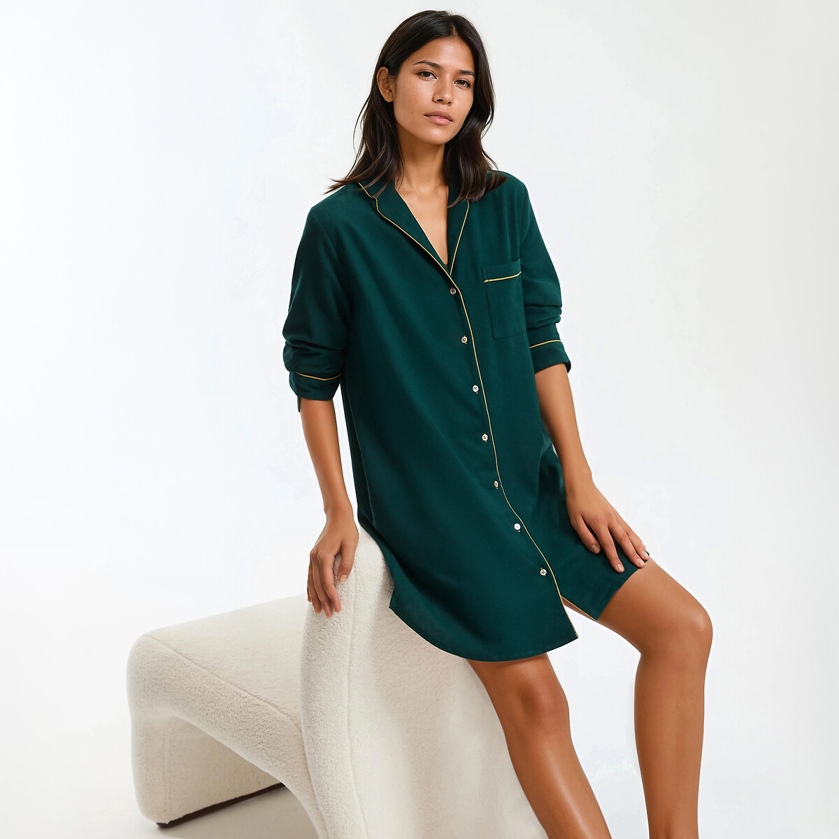 La Redoute Collections Λικέτα από φανέλα καθαρό βαμβάκι