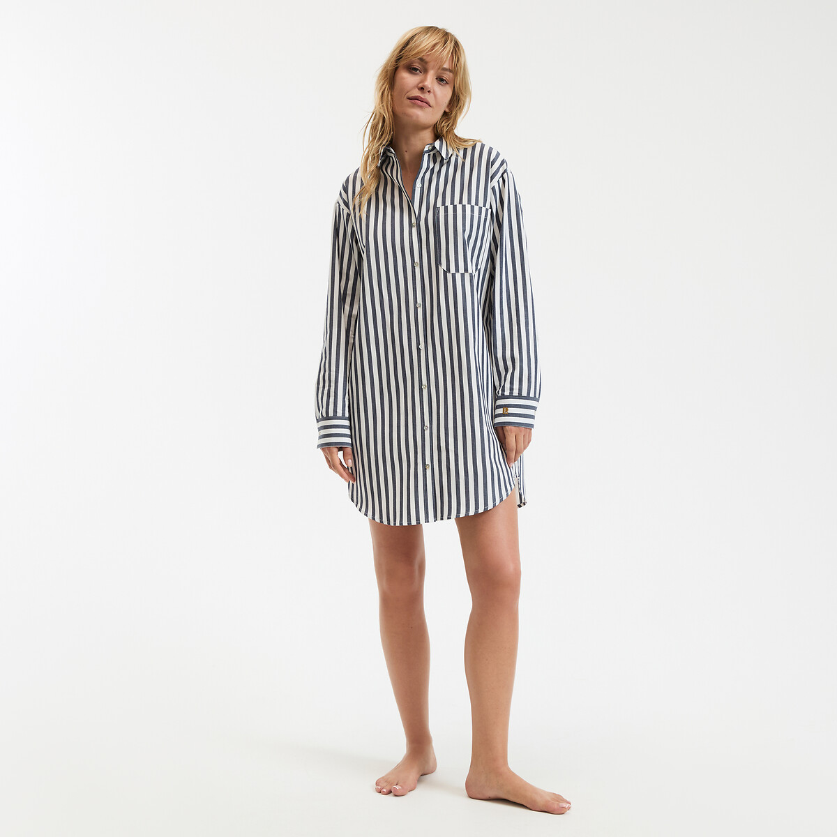 La Redoute Collections Νυχτικό από ποπλίνα με ριγές