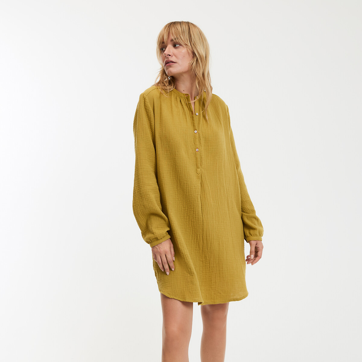 La Redoute Collections Νυχτικό από βαμβακερή γάζα
