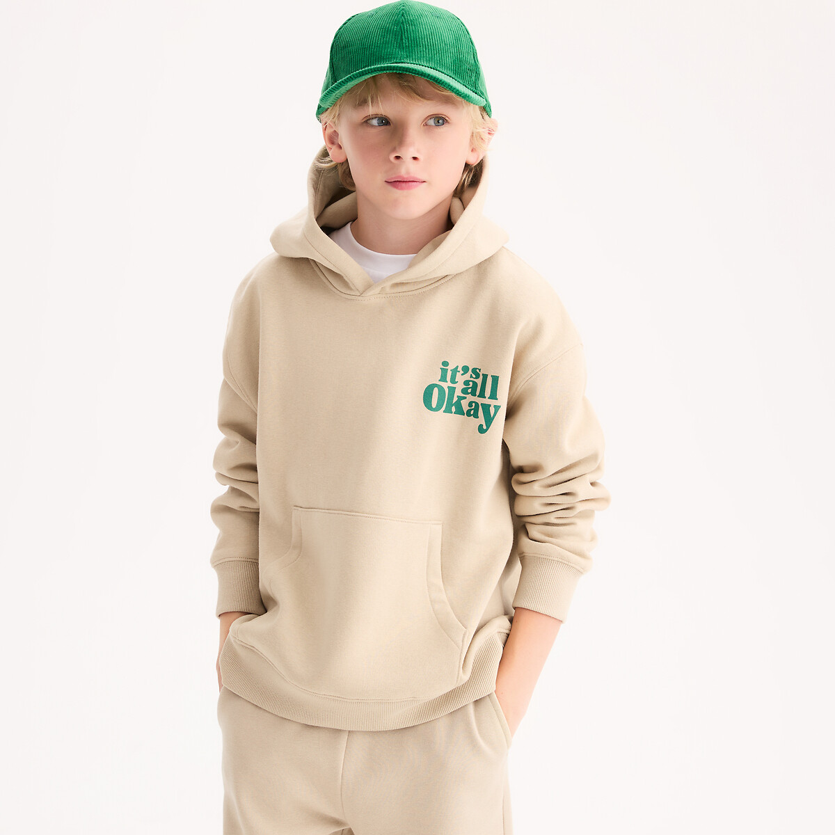 Φούτερ με κουκούλα και τύπωμα