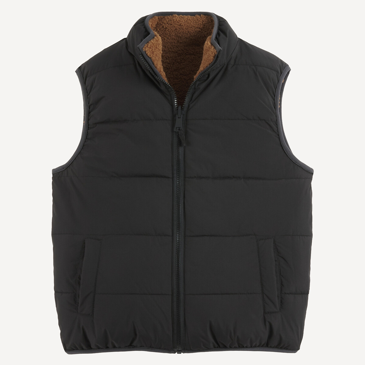 La Redoute Collections Αμάνικο μπουφάν δύο όψεων από σέρπα