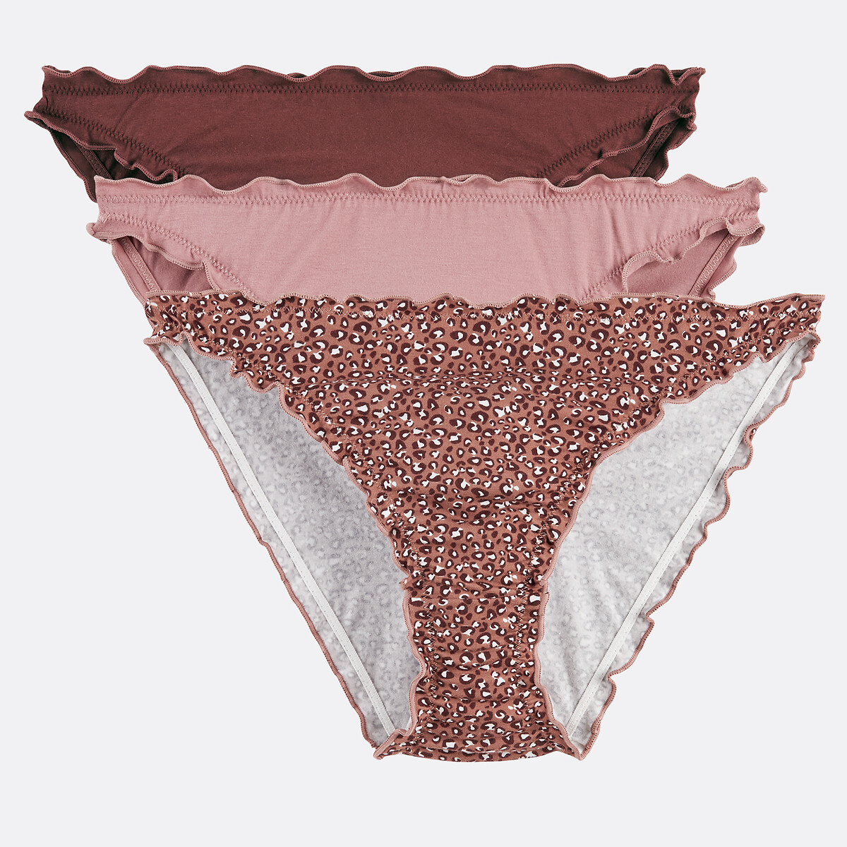 Σετ 3 σλιπ από stretch βαμβάκι