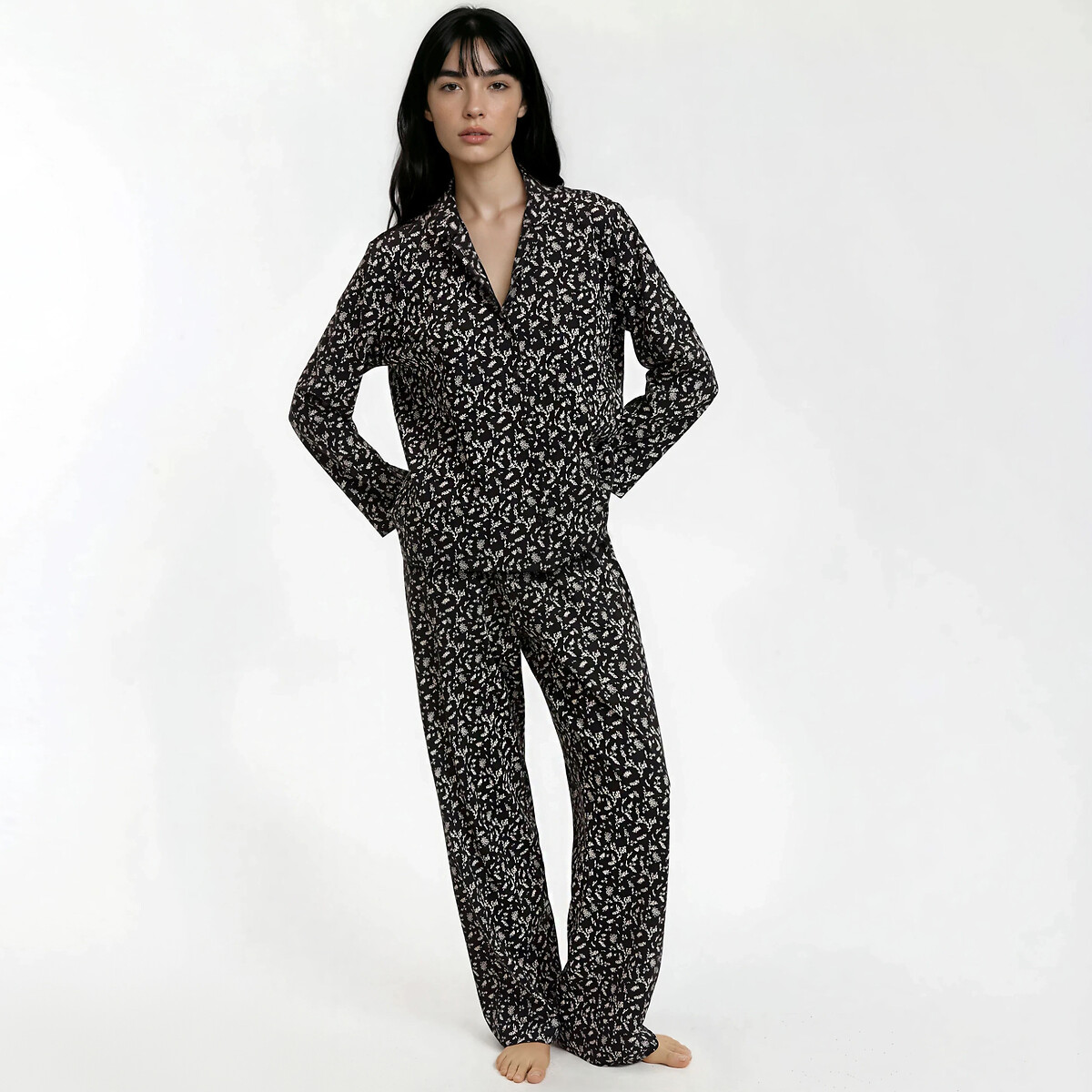 Πιτζάμα από τζέρσεϊ με μακριά μανίκια