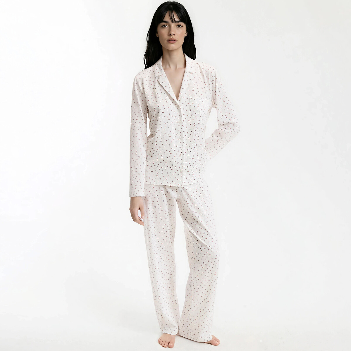 La Redoute Collections Πιτζάμα από τζέρσεϊ με μακριά μανίκια