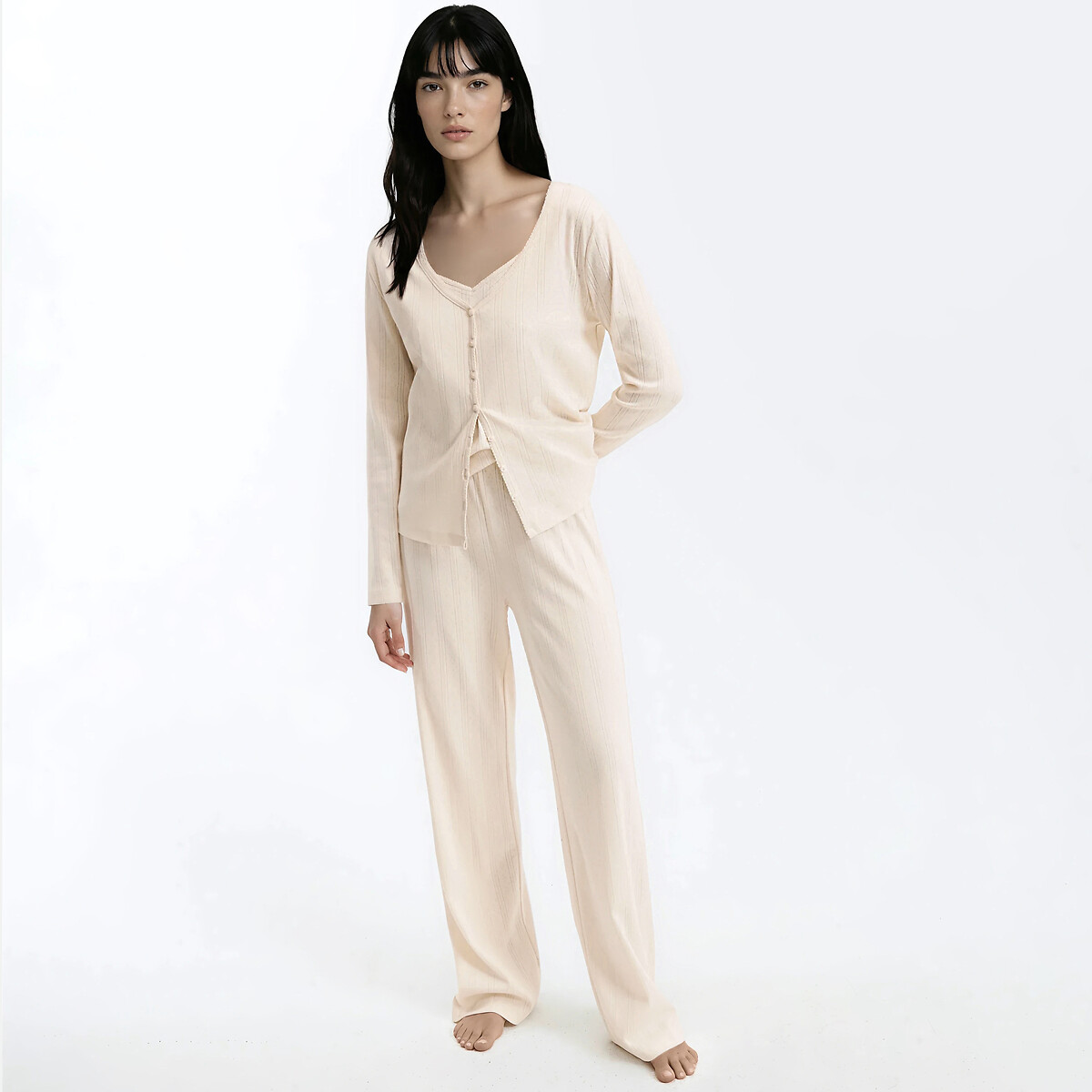 Πυτζάμα 3 τεμαχίων pointelle