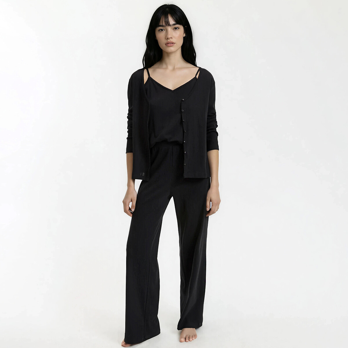 Πυτζάμα 3 τεμαχίων pointelle