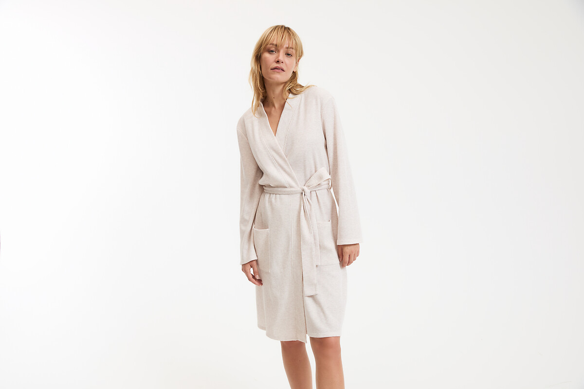 La Redoute Collections Ρόμπα με κυψελωτή υφή