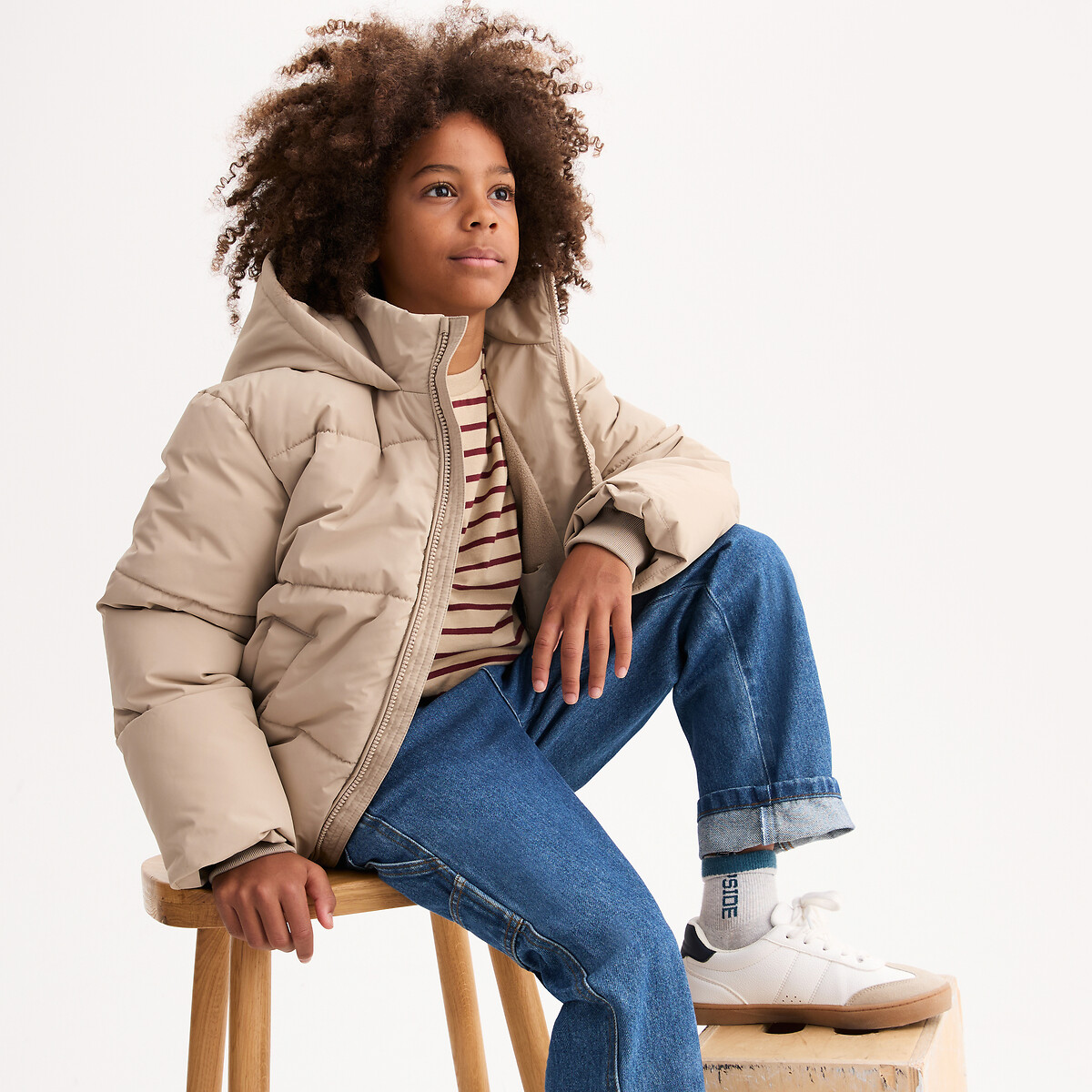 La Redoute Collections Ελαφρύ μπουφάν με κουκούλα