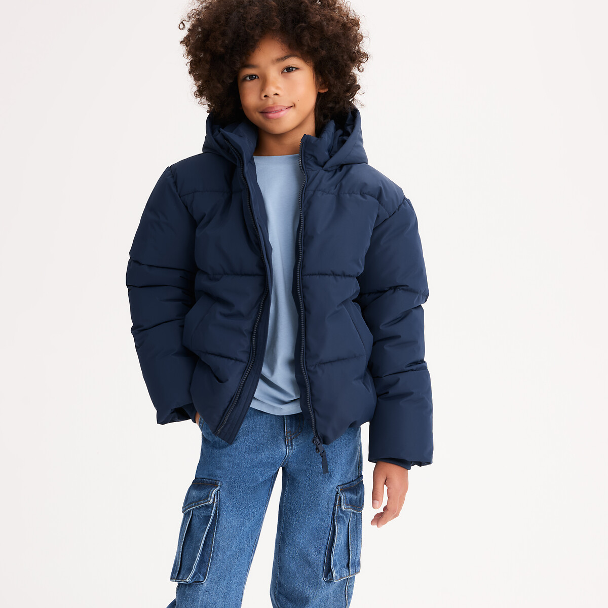 La Redoute Collections Ελαφρύ μπουφάν με κουκούλα