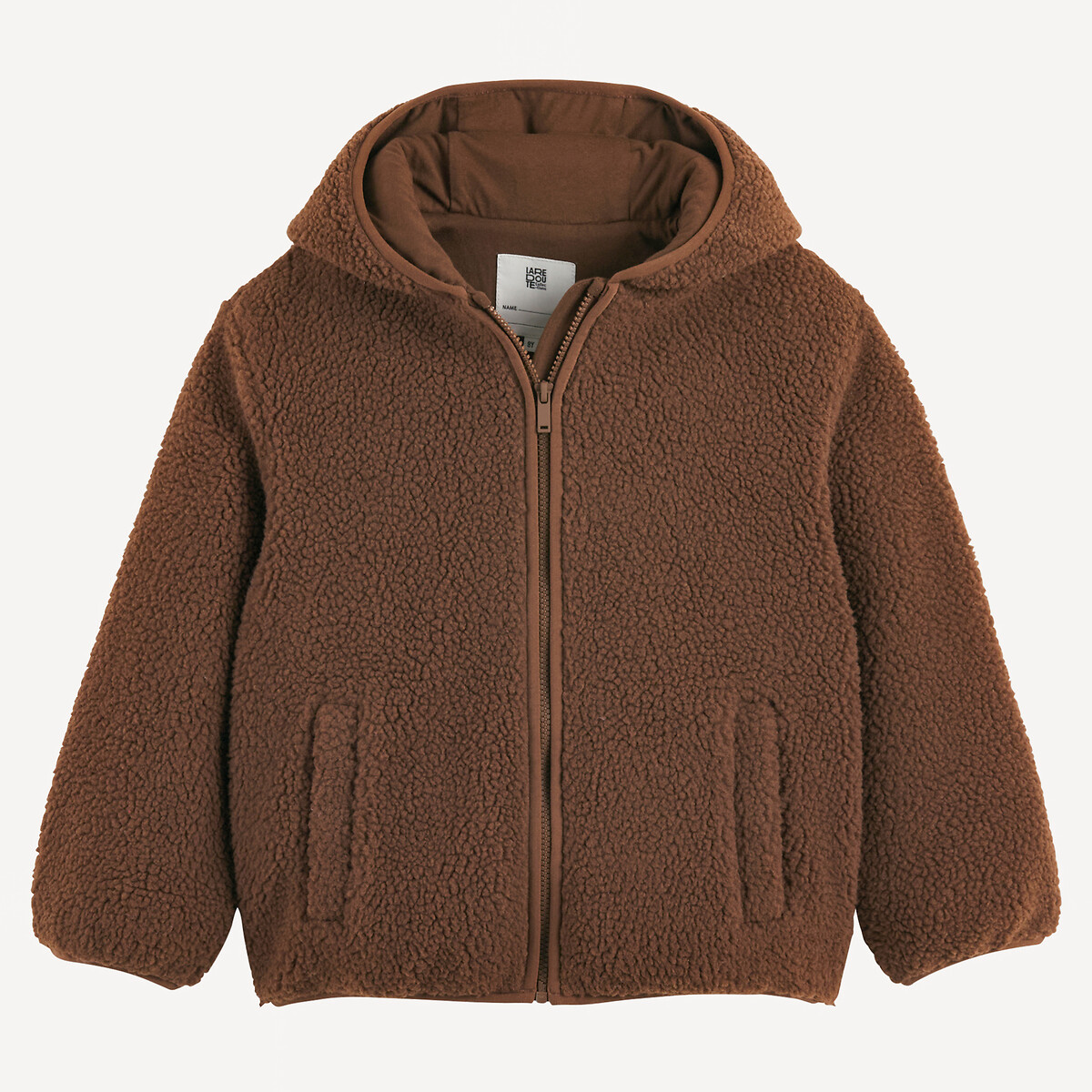 La Redoute Collections Ζακέτα Sherpa με κουκούλα