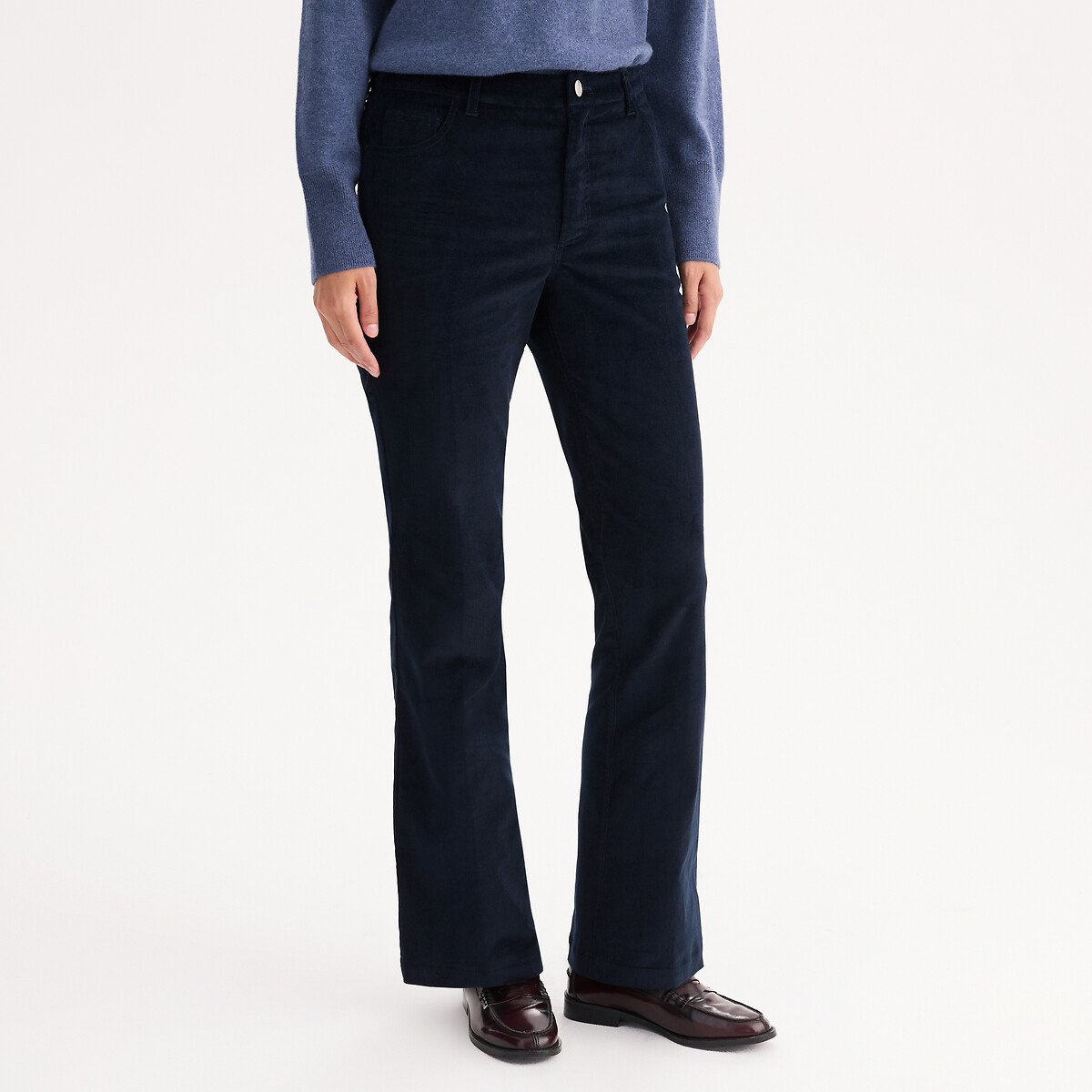 Bootcut παντελόνι από κοτλέ ύφασμα