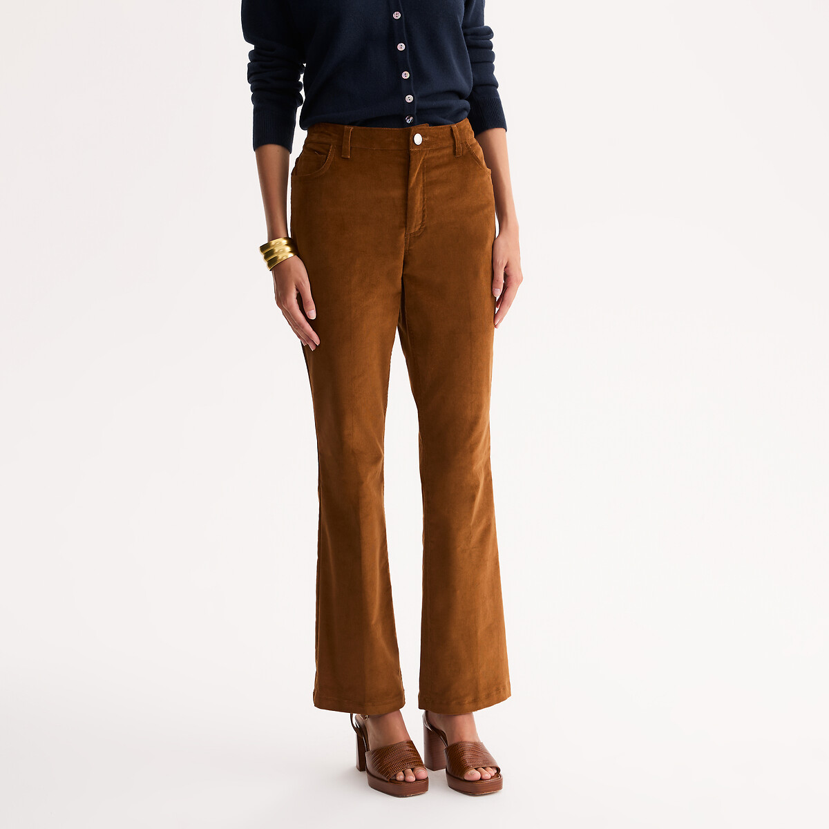 Anne Weyburn Bootcut παντελόνι από κοτλέ ύφασμα