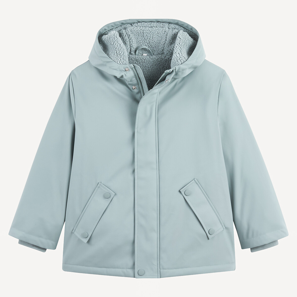 La Redoute Collections Αδιάβροχο μπουφάν με επένδυση sherpa και κουκούλα