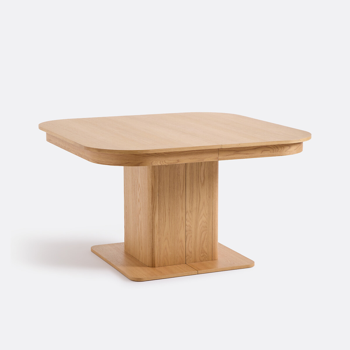 Επεκτεινόμενο τραπέζι με επένδυση δρυός για 4 έως 12 άτομα Tomas Μ130xΠ130xΥ75cm