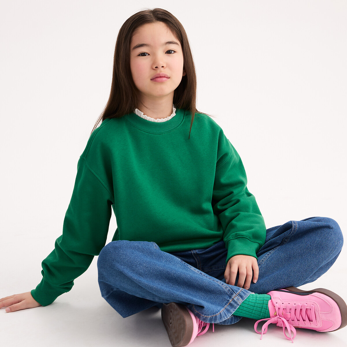 Φούτερ με στρογγυλό λαιμό από jersey