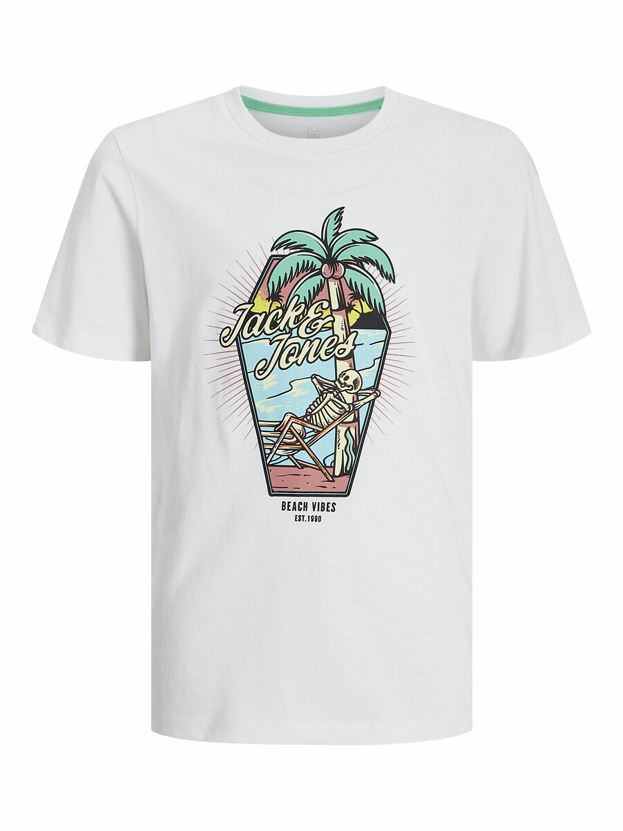 Κοντομάνικο T-shirt με στάμπα μπροστά