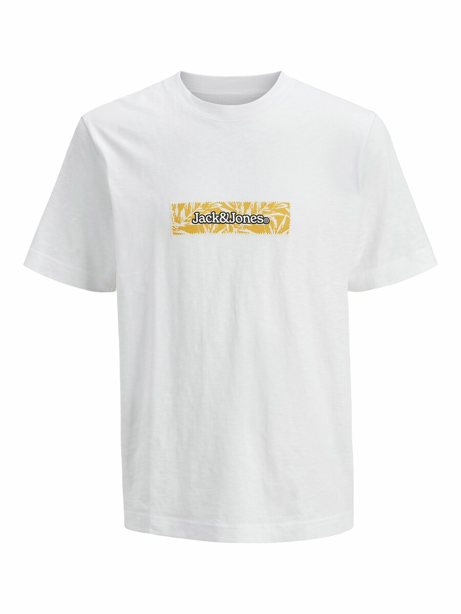 Κοντομάνικο T-shirt με στάμπα στο στήθος