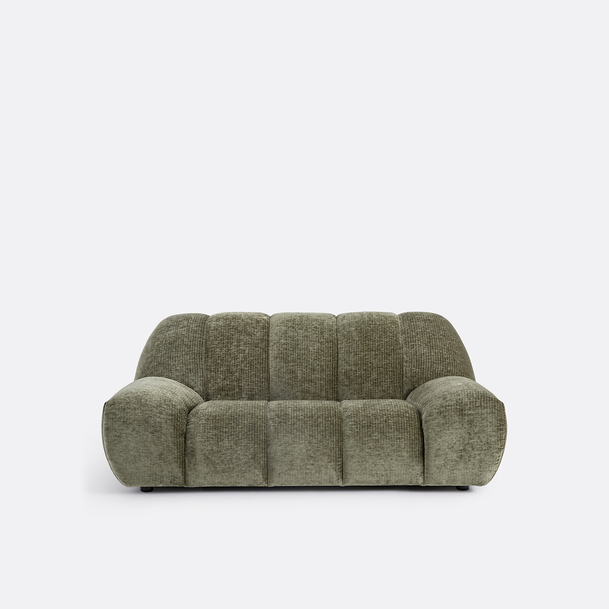 La Redoute Interieurs Διθέσιος καναπές με vintage ταπετσαρία από βελούδο κοτλέ Μ106xΠ178xΥ79cm