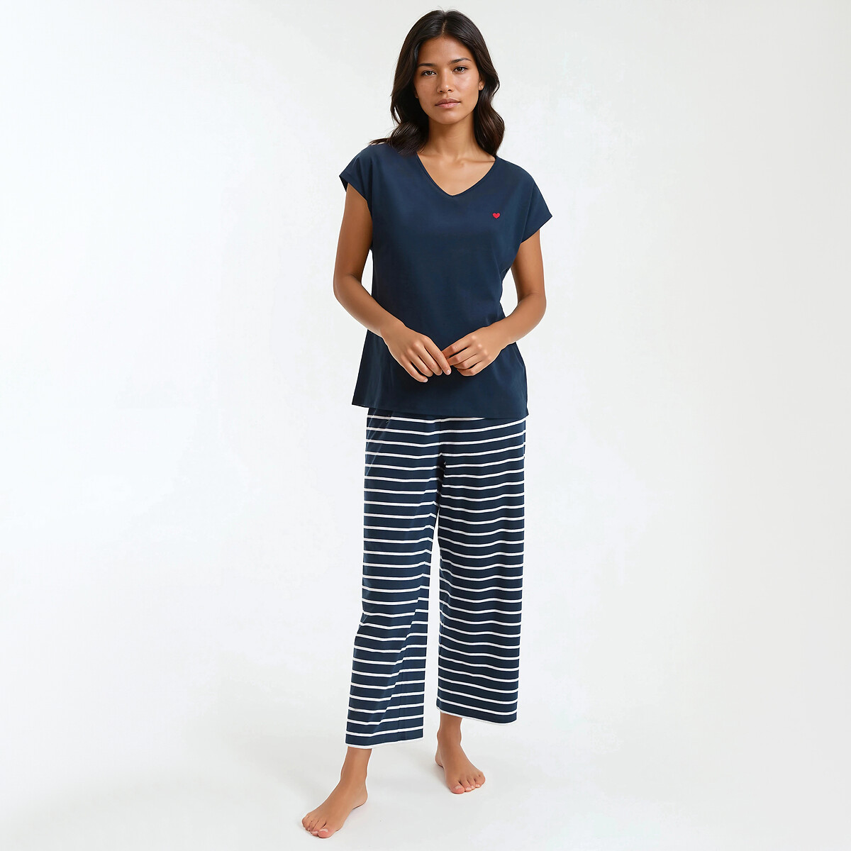 ANNE WEYBURN Πιτζάμα από αγνό βαμβακερό ζέρσεϊ