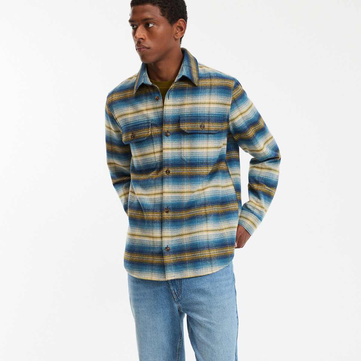 Καρό φανελένιο πουκάμισο overshirt