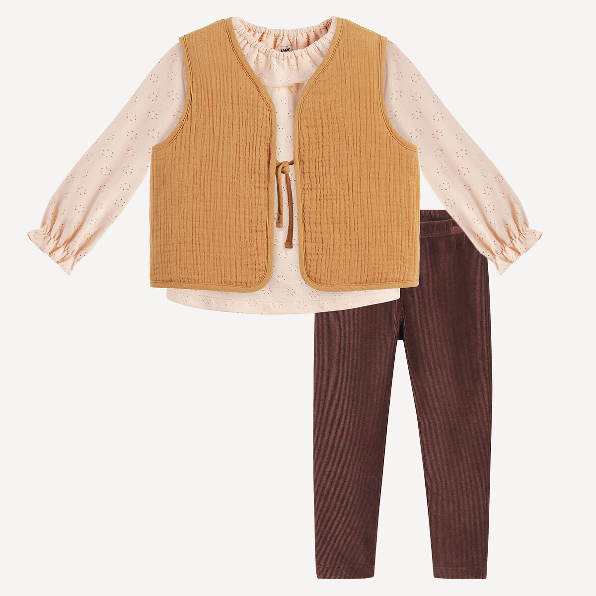 La Redoute Collections Σετ 3 τεμαχίων με γιλέκο