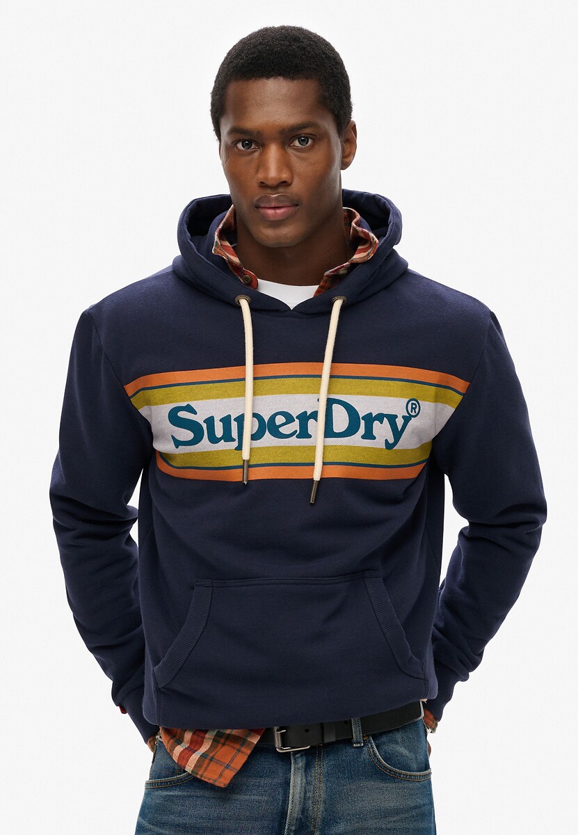 Φούτερ με κουκούλα και στάμπα, Superdry
