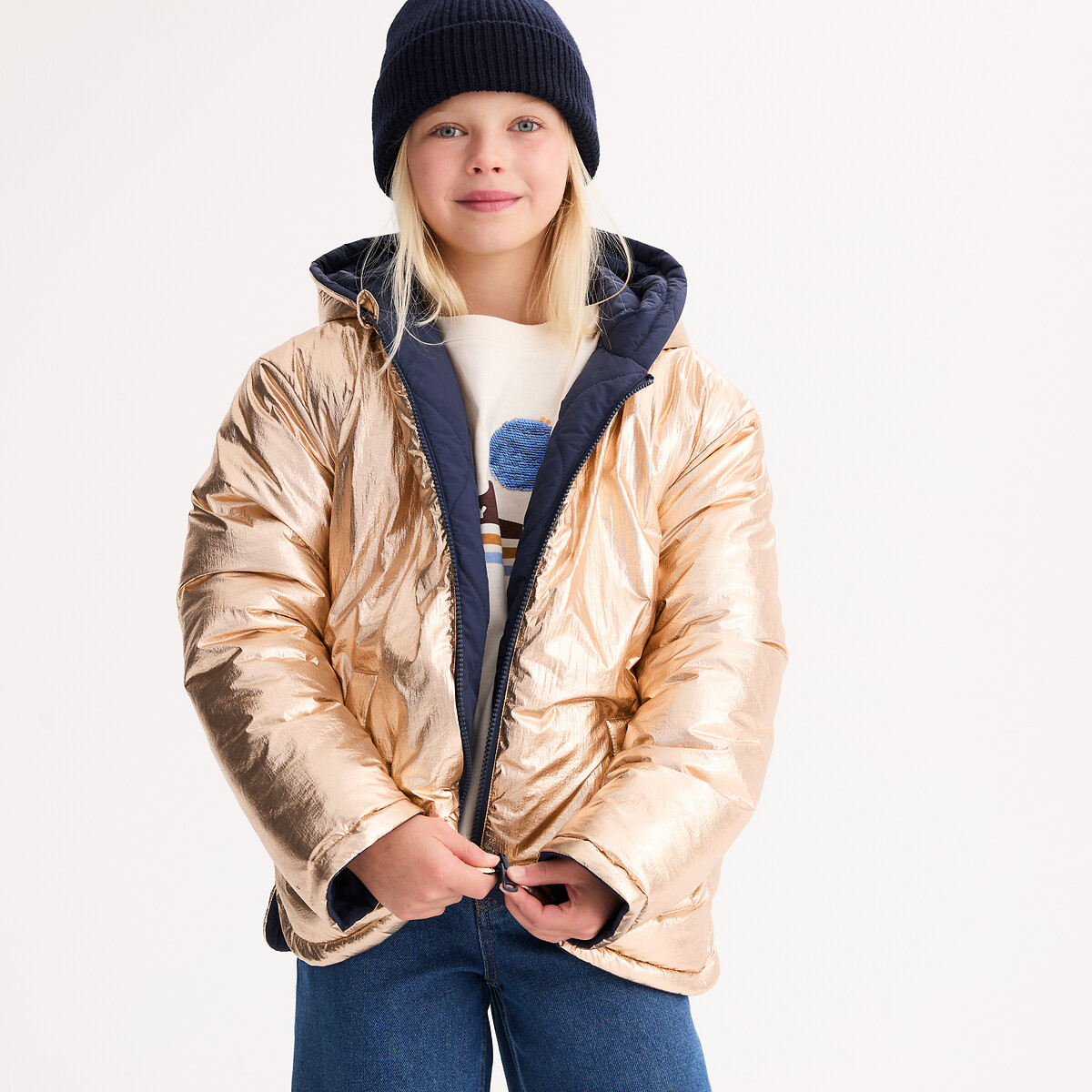 La Redoute Collections Αντιανεμικό μπουφάν με κουκούλα