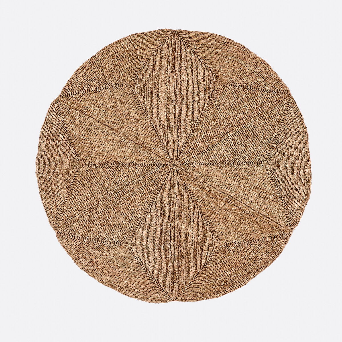 Στρογγυλό αναδιπλούμενο χαλί από ψάθα Διάμετρος 150cm Μ150xΠ150cm