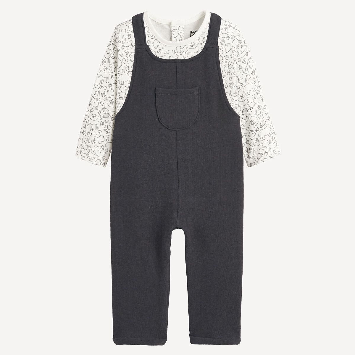 La Redoute Collections Σετ 2 τεμαχίων: μπλουζάκι και σαλοπέτα